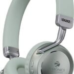 ZEBRONICS Zeb-Duke 2, with 60h Backup, BT v5.4, Gaming Mode, ENC, Deep Bass, Dual Pairing Bluetooth (Green, On the Ear)