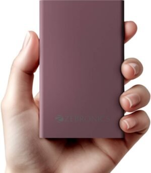 ZEBRONICS 10000 mAh 22.5 W Nano Power Bank (Raspberry, Lithium Polymer, Fast Charging, Quick Charge 3.0 for Mobile, Tablet)