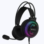 ZEBRONICS Zeb-Jupiter Premium Headphone, Braided Cable, Suspension Headband, Pop Filter Wired Gaming (Black, On the Ear)