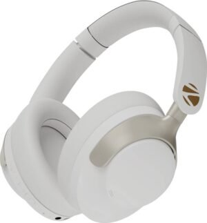 ZEBRONICS SILENCIO 111 (Duke 3), Hybrid ANC 50dB, 55H*Backup,40mm Titanium Drivers,BT v5.4 Bluetooth (White, On the Ear)